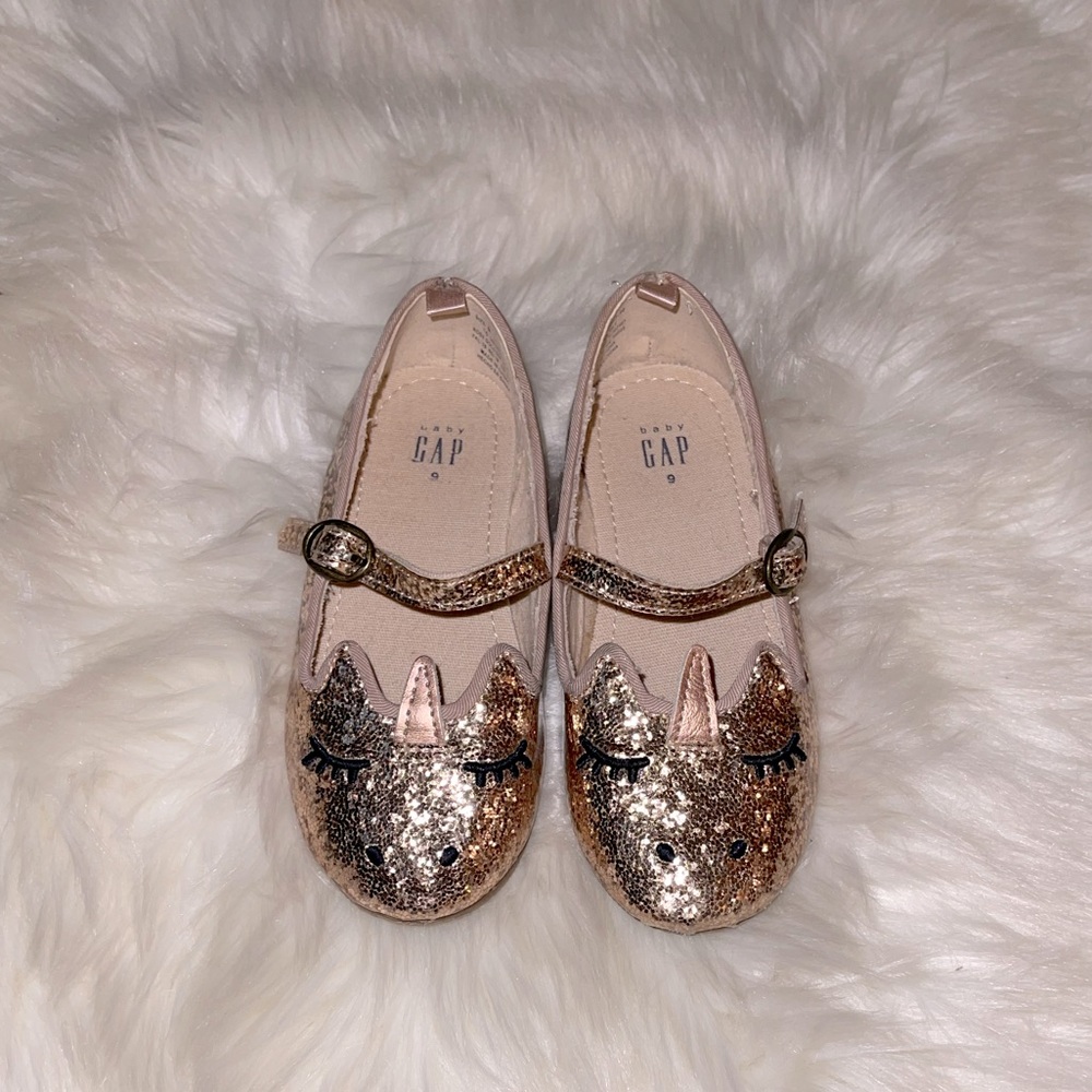 Gap Glitter Unicorn Flats